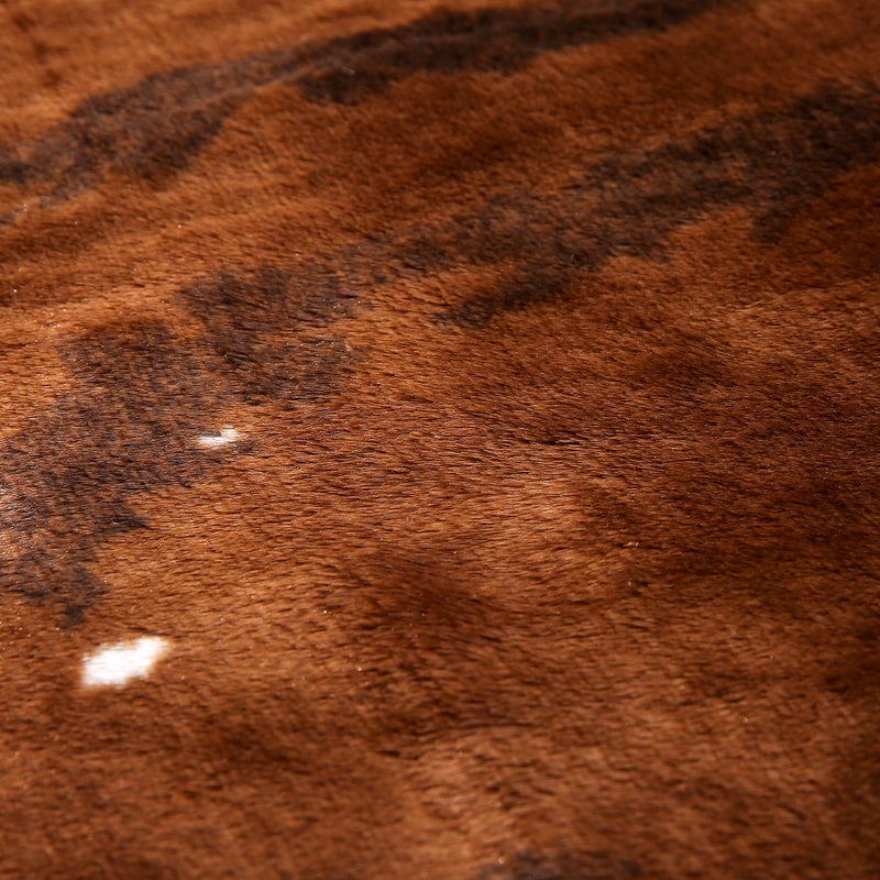 townssilk Cow Print Rug 4.1x4.5 Feet Faux Cow Hide Rug Animal Printed Area Rug Carpet for Home - Image 4